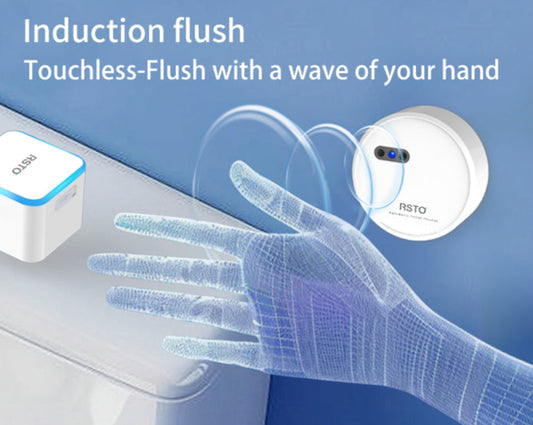 VIP-SLF-SH Touchless Toilet Flush Kit Automatic Toilet Flusher DIY Installation For Home Hotel