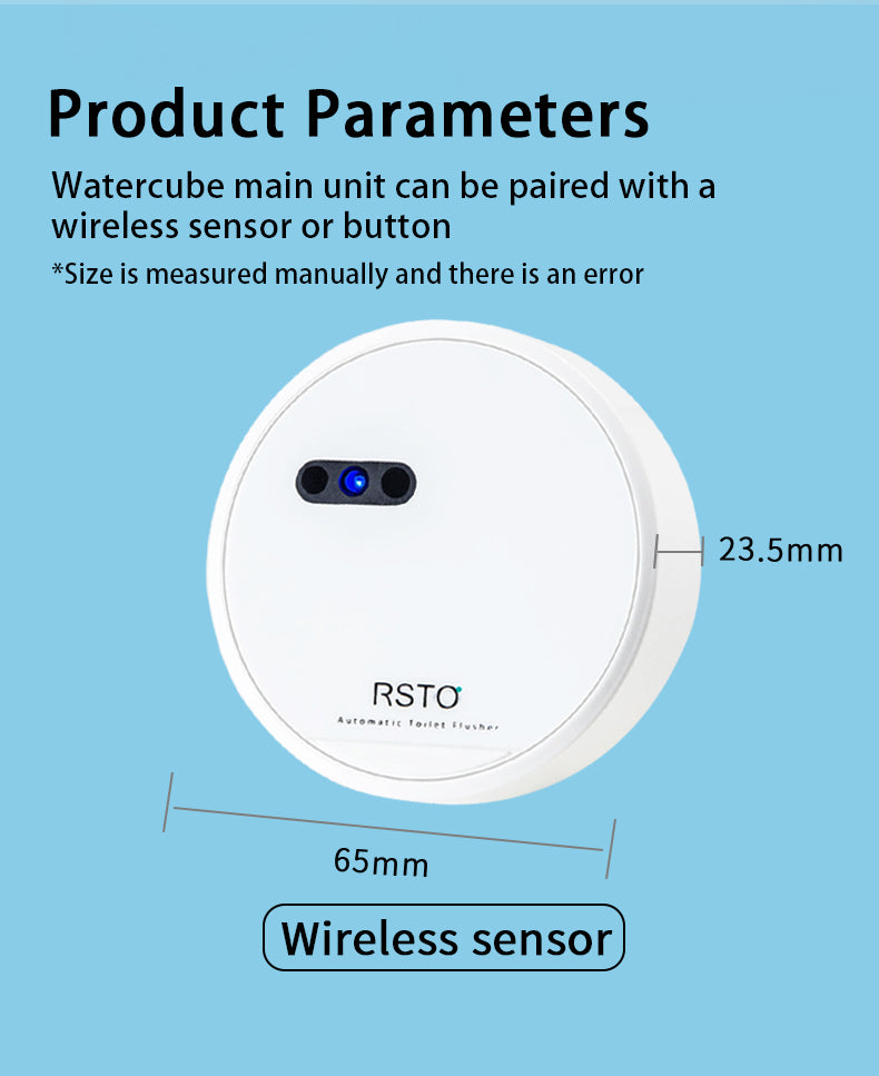 VIP-SLF-RT Automatic Toilet Flush Sensor Touchless Toilet Flush Kit Type C charging DIY easy install.