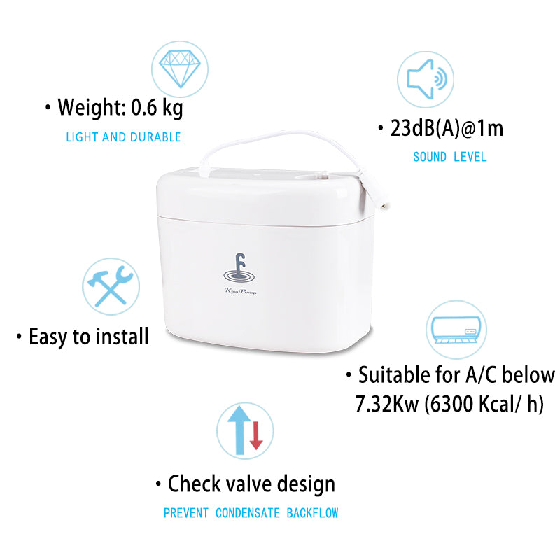Kingpump Small Hippo 3M Condensate Pump For Wall-mounted Air Conditioners